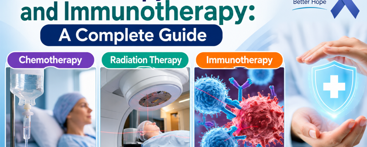 chemotherapy, radiation and immunotherapy